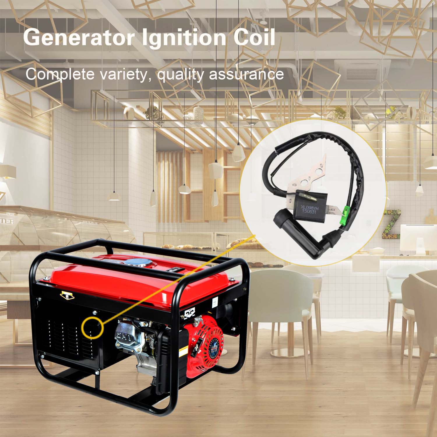 Gasoline generator ignition coil